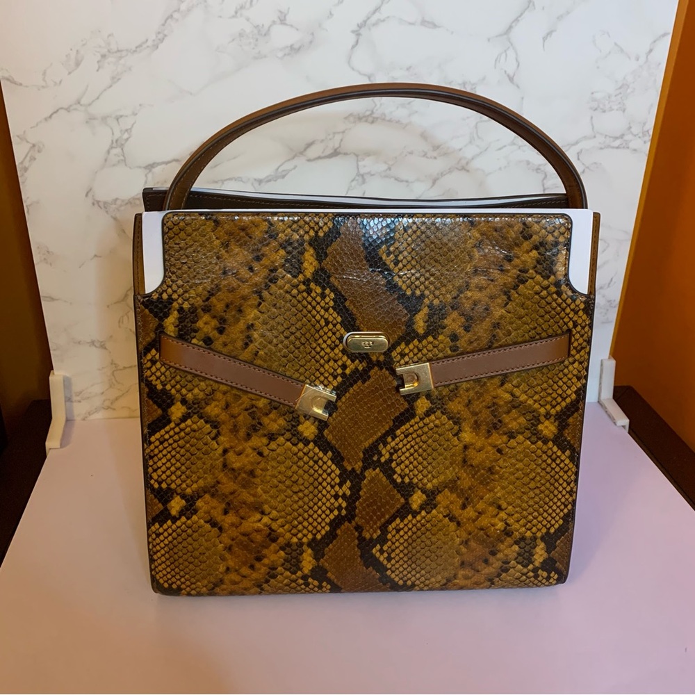 Tory Burch Limited Edition Lee Radziwill Exotic Double Bag - NWT